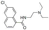 6-Chloro-N-[2-(diethylamino)ethyl]-1-naphthalenecarboxamide 结构式