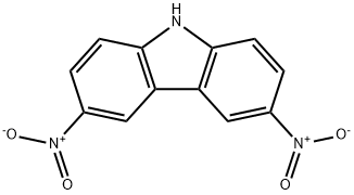 3,6-ジニトロ-9H-カルバゾール 化学構造式