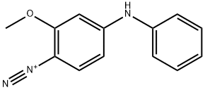 2-methoxy-4-(phenylamino)benzenediazonium Structure