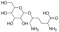 2,6-diamino-5-[3,4,5-trihydroxy-6-(hydroxymethyl)oxan-2-yl]oxy-hexanoic acid Structure