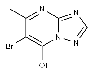 6-bromo-5-methyl-1,2,4-triazolo[1,5-a]pyrimidin-7-ol Structure