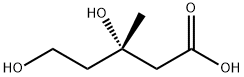 (3S)-3,5-dihydroxy-3-methyl-pentanoic acid Structure