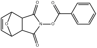 Benzoic acid 3,5-dioxo-10-oxa-4-aza-tricyclo(5.2.1.0(2,6))dec-8-en-4-yl ester 结构式