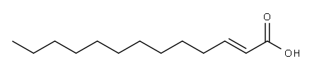 (E)-2-トリデセン酸 化学構造式