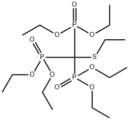 [(Ethylthio)methylidyne]trisphosphonic acid hexaethyl ester Struktur
