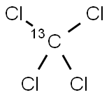 四氯化碳-13C 结构式