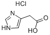 イミダゾール-4(5)-酢酸 塩酸塩 化学構造式