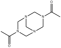 1,1'-(1,3,5,7-tetraazabicyclo[3.3.1]nonane-3,7-diyl)diethanone Structure