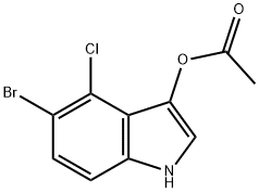 5-BROMO-4-CHLORO-3-INDOLYL ACETATE Struktur