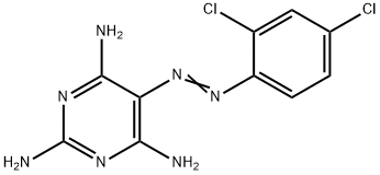 Pyrimidine, 5-((2,4-dichlorophenyl)azo)-2,4,6-triamino- Struktur