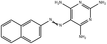5-(2-Naphtylazo)pyrimidine-2,4,6-triamine 结构式