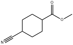 4-シアノシクロヘキサンカルボン酸メチル 化学構造式