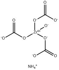 Ammonium tricarbonatozirconate Struktur
