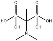 [1-(dimethylamino)ethylidene]bisphosphonic acid Structure