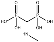[(methylamino)methylene]bisphosphonic acid Struktur