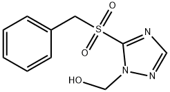 5-(Benzylsulfonyl)-1H-1,2,4-triazole-1-methanol Struktur