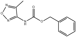 Carbamic acid, (4-methyl-1,2,5-oxadiazol-3-yl)-, phenylmethyl ester (9CI) 结构式