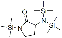 3-[Bis(trimethylsilyl)amino]-1-(trimethylsilyl)pyrrolidin-2-one 结构式