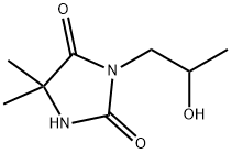 3-(2-Hydroxypropyl)-5,5-dimethylimidazolidine-2,4-dione Structure