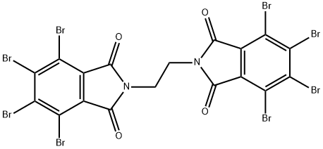 乙撑双四溴邻苯二甲酰亚胺, 32588-76-4, 结构式