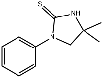 4,4-ジメチル-1-フェニルイミダゾリジン-2-チオン 化学構造式