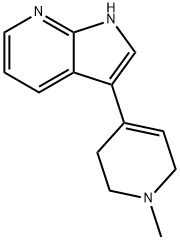3-(1,2,3,6-四氢-1-甲基-4-吡啶)-1H-吡咯并[2,3-B]吡啶, 325975-67-5, 结构式