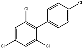 2,4,4',6-テトラクロロビフェニル 化学構造式