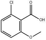 2-氯-6-甲氧基苯甲酸 结构式