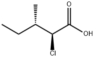 (2S,3S)-2-氯-3-甲基戊酸 结构式