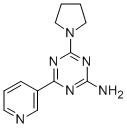s-Triazine, 2-amino-4-(3-pyridyl)-6-(1-pyrrolidinyl)- Struktur