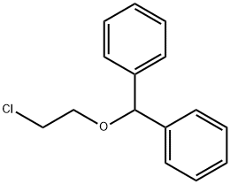 2-クロロエチルベンズヒドリルエーテル 化学構造式