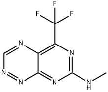 N-Methyl-5-(trifluoromethyl)pyrimido[5,4-e]-1,2,4-triazin-7-amine Structure