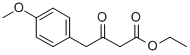 对甲氧基苯乙酰乙酸乙酯 结构式