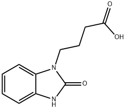 2-氧代-1-苯并咪唑啉丁酸, 3273-68-5, 结构式