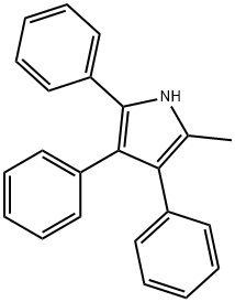 2-メチル-3,4,5-トリフェニル-1H-ピロール 化学構造式