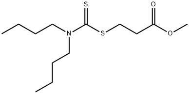 methyl 3-[[(dibutylamino)thioxomethyl]thio]propanoate Structure