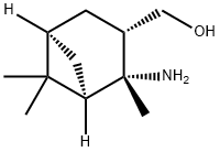 (1R,2R,3S,5R)-(2-AMINO-2,6,6-TRIMETHYL-BICYCLO[3.1.1]HEPT-3-YL)-METHANOL Struktur