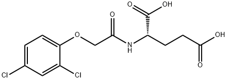 N-((2,4-Dichlorophenoxy)acetyl)-L-glutamic acid Struktur