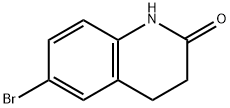 6-ブロモ-3,4-ジヒドロ-1H-キノリン-2-オン 化学構造式