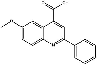 6-甲氧基-2-苯基喹啉-4-甲酸 结构式