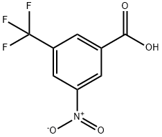 3-硝基-5-(三氟甲基)苯甲酸, 328-80-3, 结构式
