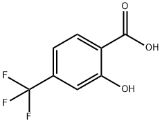 4-(トリフルオロメチル)サリチル酸 化学構造式