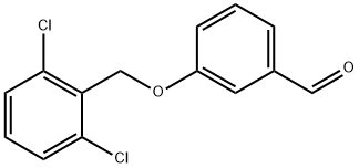 3-[(2,6-ジクロロベンジル)オキシ]ベンズアルデヒド 化学構造式