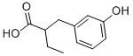 2-(3-ヒドロキシベンジル)ブタン酸 化学構造式