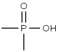 ジメチルホスフィン酸 化学構造式