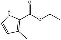 3-メチル-1H-ピロール-2-カルボン酸エチル 化学構造式