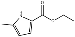 5-甲基-1H-吡咯-2-甲酸乙酯 结构式