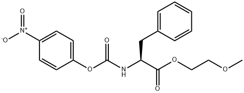 N-(4-硝基苯氧基羰基)-L-苯基丙氨酸2-甲氧基乙酯, 328406-65-1, 结构式