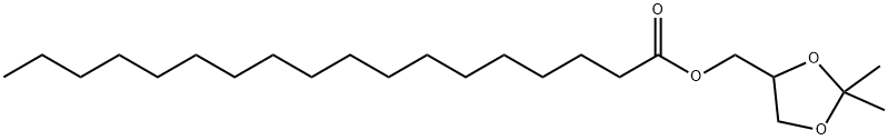 Octadecanoic acid (2,2-dimethyl-1,3-dioxolan-4-yl)methyl ester Struktur