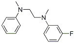 N-(m-Fluorophenyl)-N,N'-dimethyl-N'-phenylethylenediamine Struktur